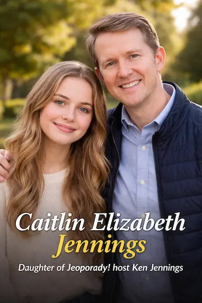 Caitlin Elizabeth Jennings with her father Ken Jennings, the Jeopardy champion and host